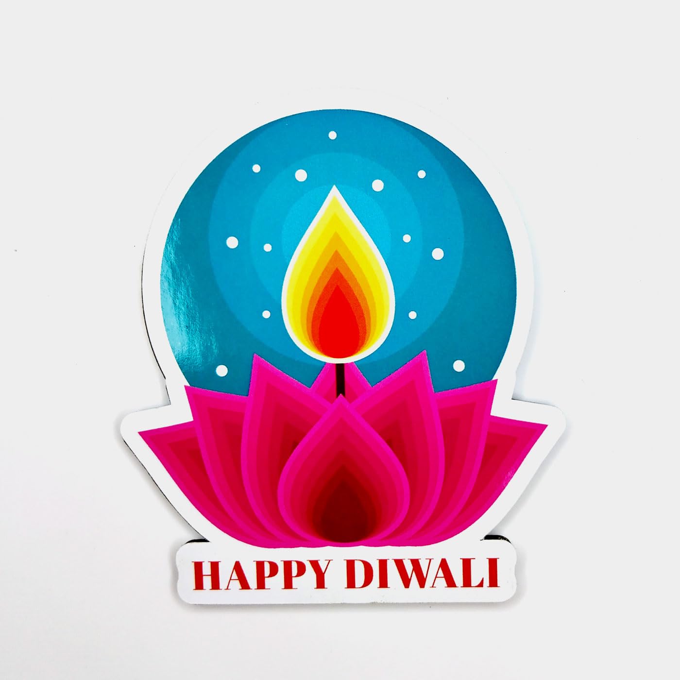 Haoser Wooden Hanging Deepak for Diwali Decoration Set of 9 Pcs