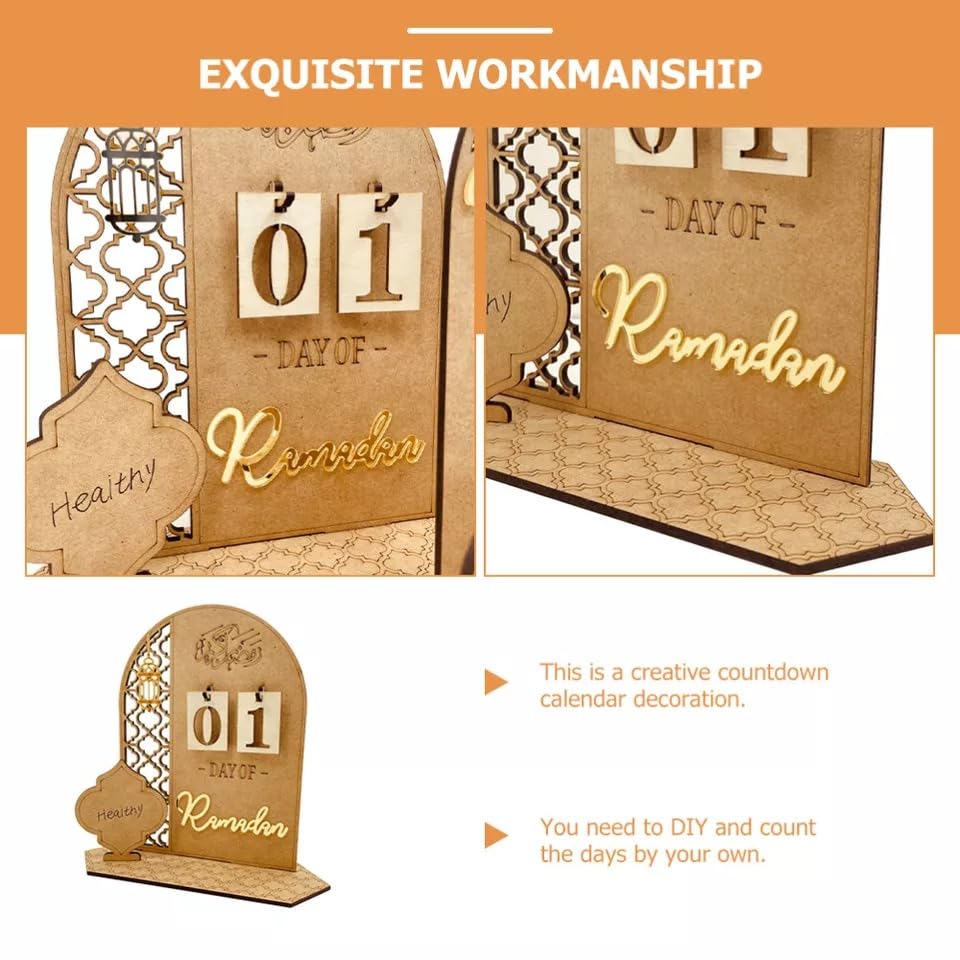 Haoser Wooden Ramadan Calendar Ramadan Mubarak Decor