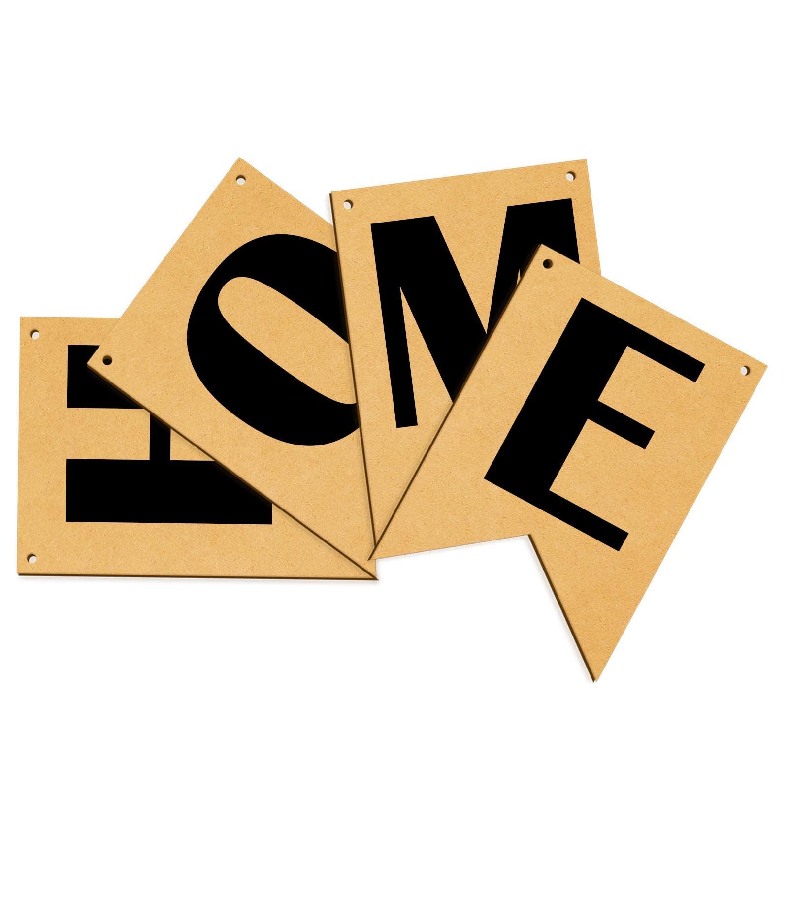 Haoser Wooden Alphabet Hanging tag for DIY Craft Projects, Birthaday Tag, Anniversary Tag - Haoser