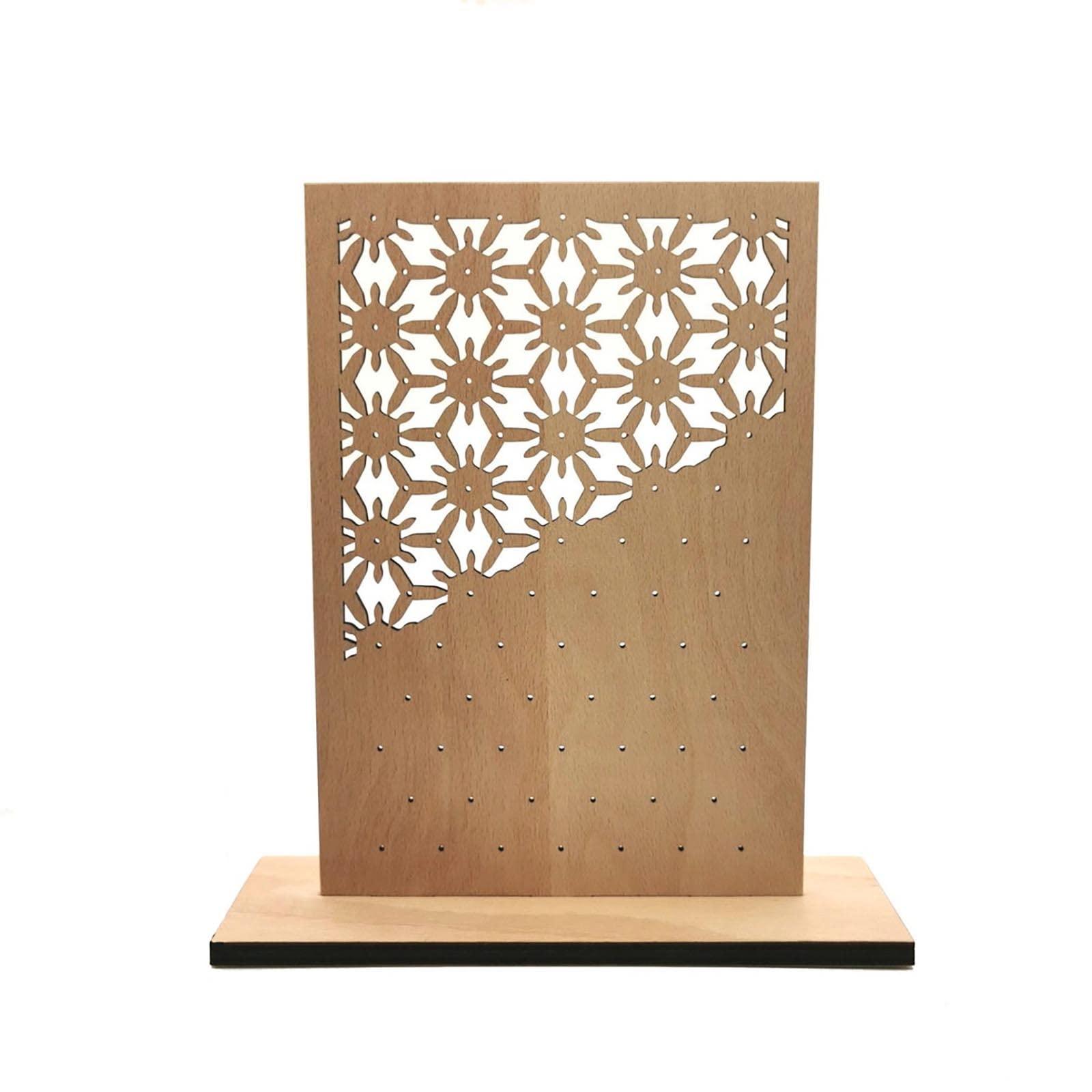Haoser Wooden Earring Display Stand, Honeycomb Earring Organizer Earring Display Wood Hanging Jewelry Organizer for Stud Earrings (Earring Holder-11) - Haoser