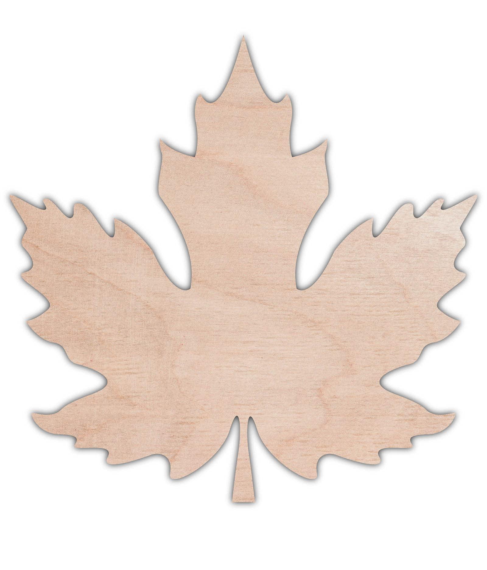 Haoser 3mm Wooden Leaf Cutouts for Scrapbooking Arts Crafts DIY Decoration Display Décor - Haoser