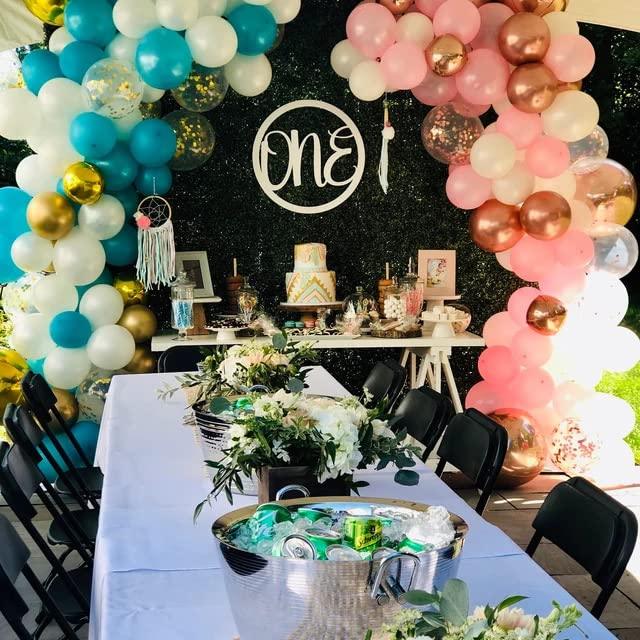 Haoser Set of 1 First Birthday Photoshoot Props,Baby Photoshoot Props,1st Birthday One Sign One Banner Photo Prop for Baby Shower Party Decorations (12 INCH) - Haoser