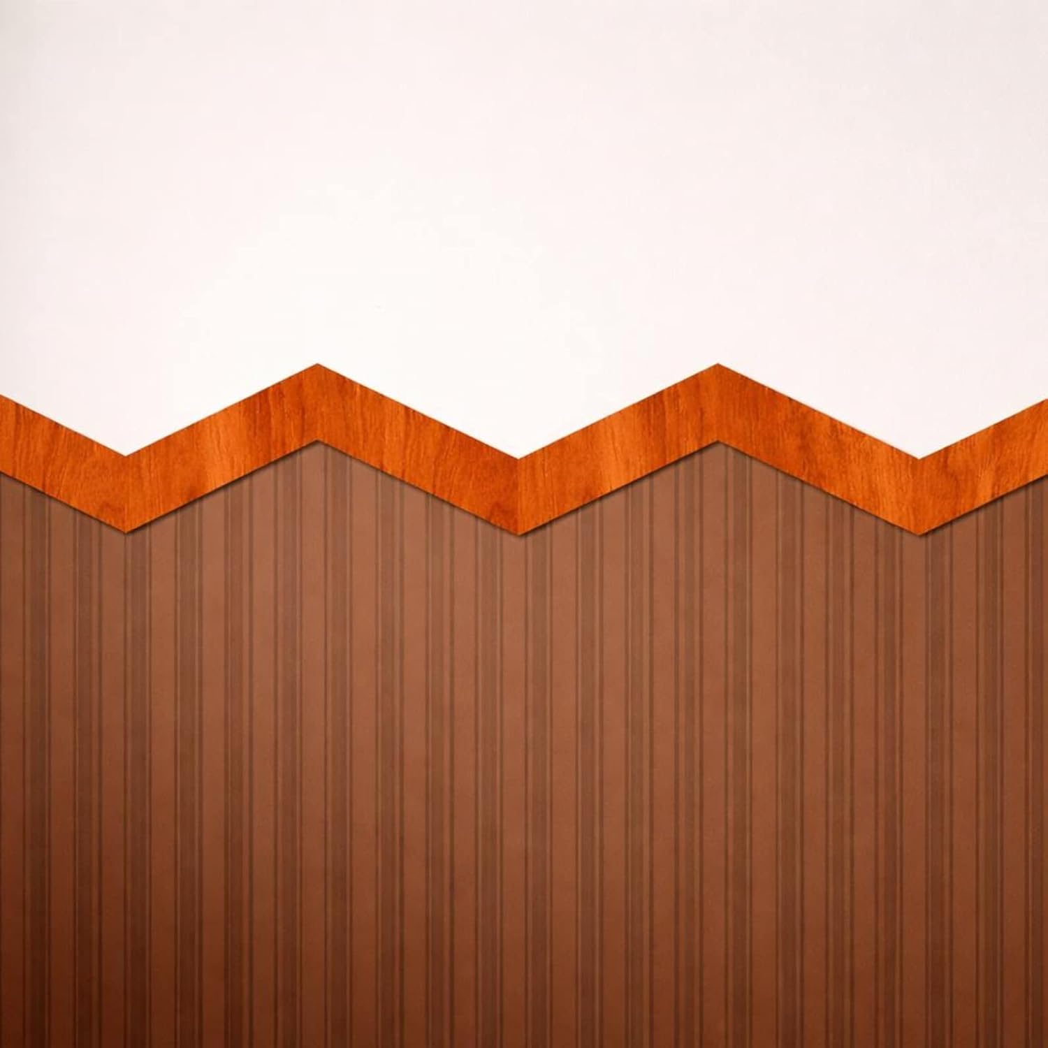 3 Pcs Zig Zag Wooden Wall Molding Trim | Decorative Wall Border Strips for Kids