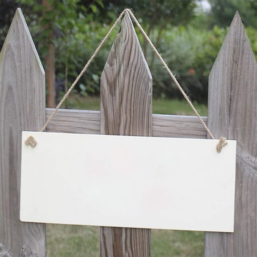 Haoser 15 Pcs Unfinished Wood Sign Blank Wood Blanks Wooden Plaque for Craft Oval Hanging Wood Sign 9 x 6 in Rectangle Shaped Wood Plaque Wood Ornaments Wood Slices for DIY Painting Writing Decoration - Haoser