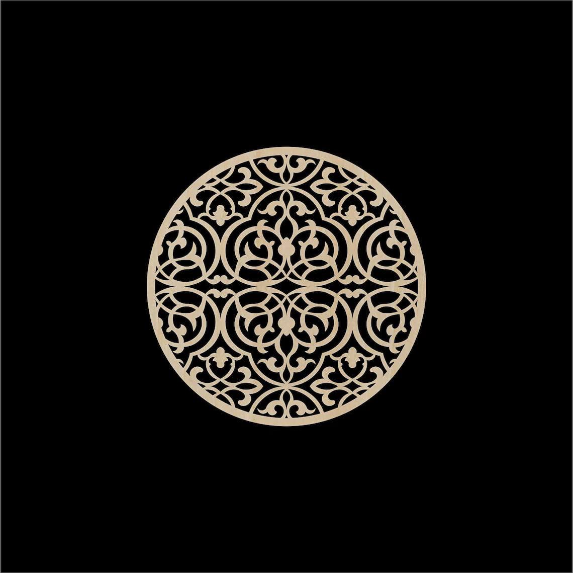 Haoser Laser Cut Design Wooden Panel for Home, Pack of 1 Carved Birch Ply Panel-Panel-11 - Haoser