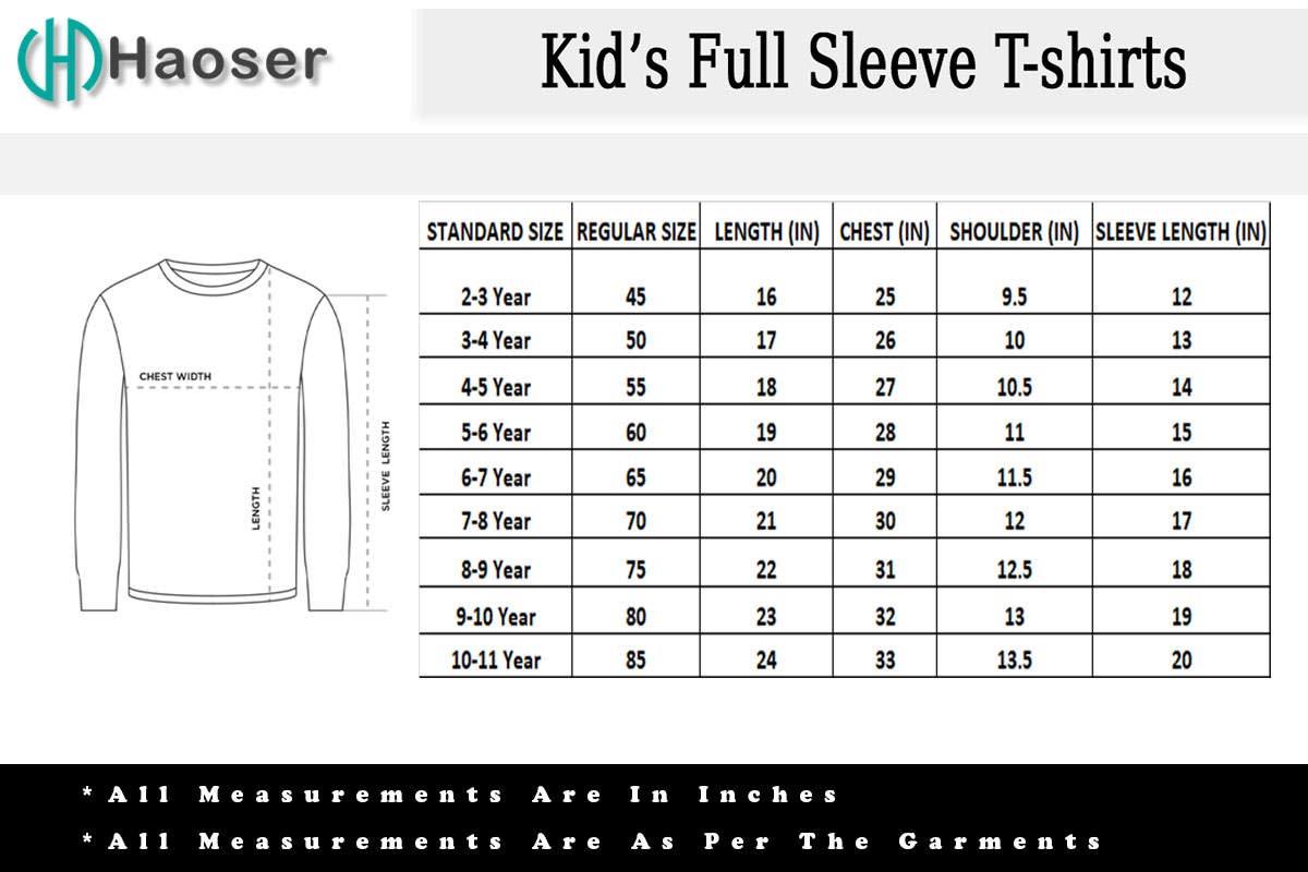 Haoser Girl's & Boy's Regular Fit Tshirt - Haoser