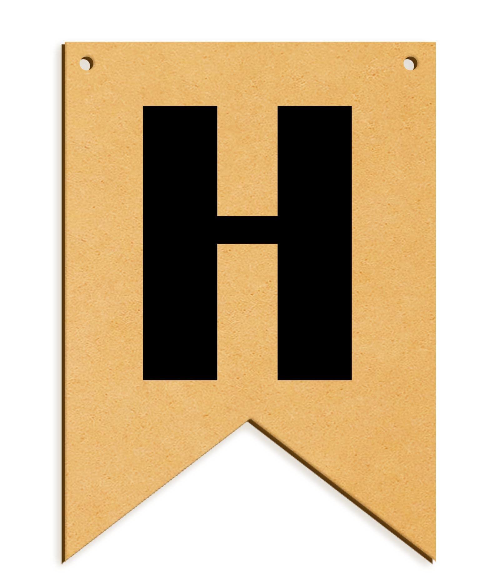 Haoser Wooden Alphabet Hanging tag for DIY Craft Projects, Birthaday Tag, Anniversary Tag - Haoser