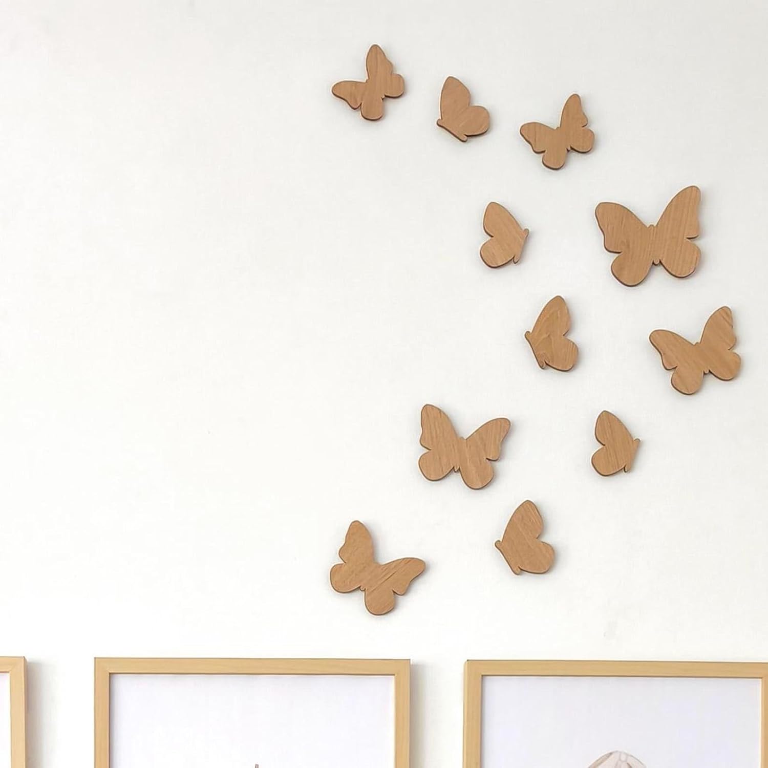 12 Pcs Wooden Butterfly Wall Decor for Kids Room | Nursery Wall Art Decor