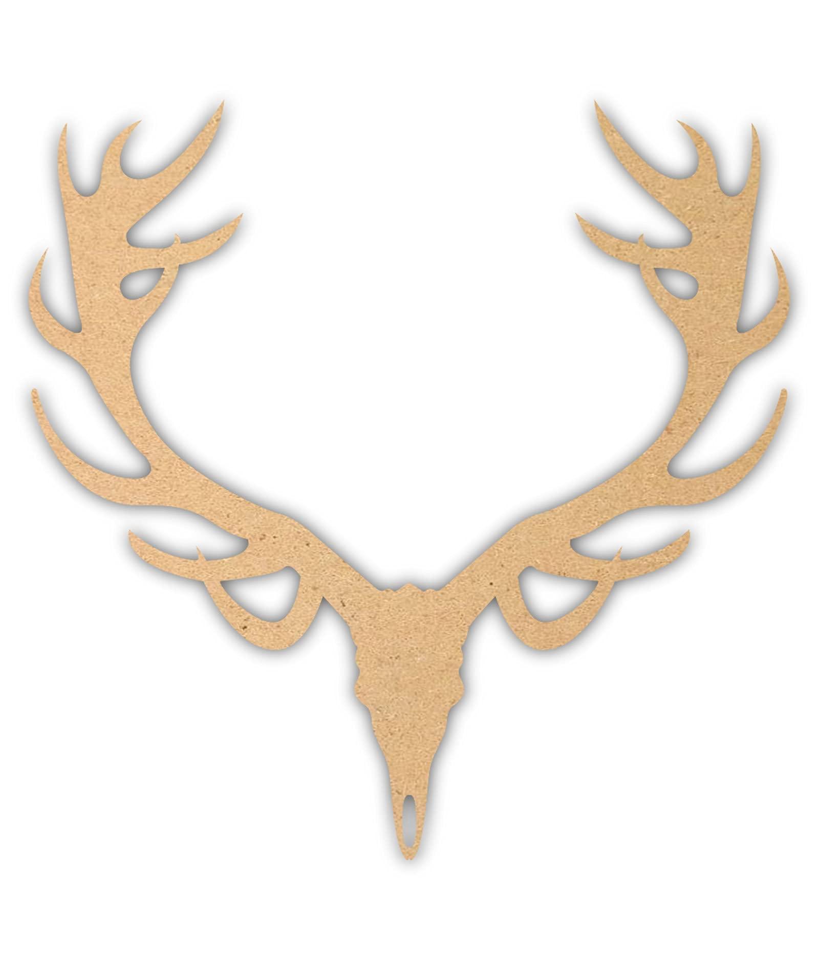 Haoser 3mm Wooden Horn Cutouts for Scrapbooking Arts Crafts DIY Decoration Display Décor - Haoser