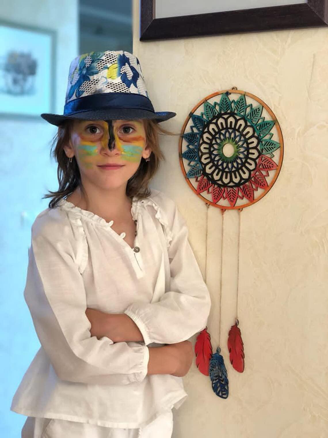 Haoser Pack of 1 Pices Wooden Dream Catcher, Wall Hanging Decor, Bedroom Kids, Home Decoration, Art Ornament Craft Gift , Wall Decor, Dream Catcher for Home Wall Decoration - Haoser