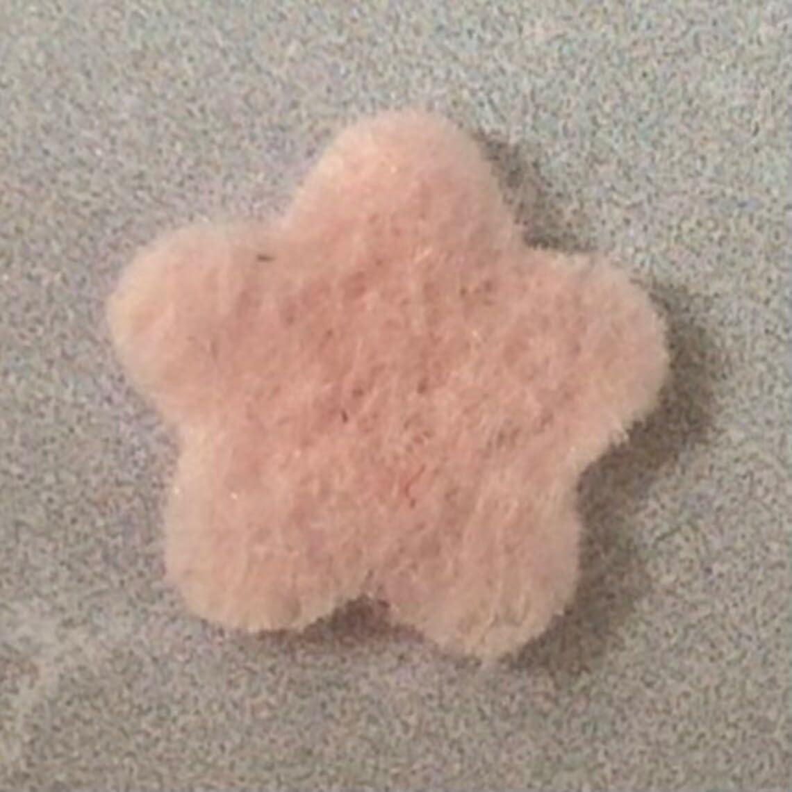 Haoser Pink Mini Felt Blossom Die Cut Felt Fabric -40 pc