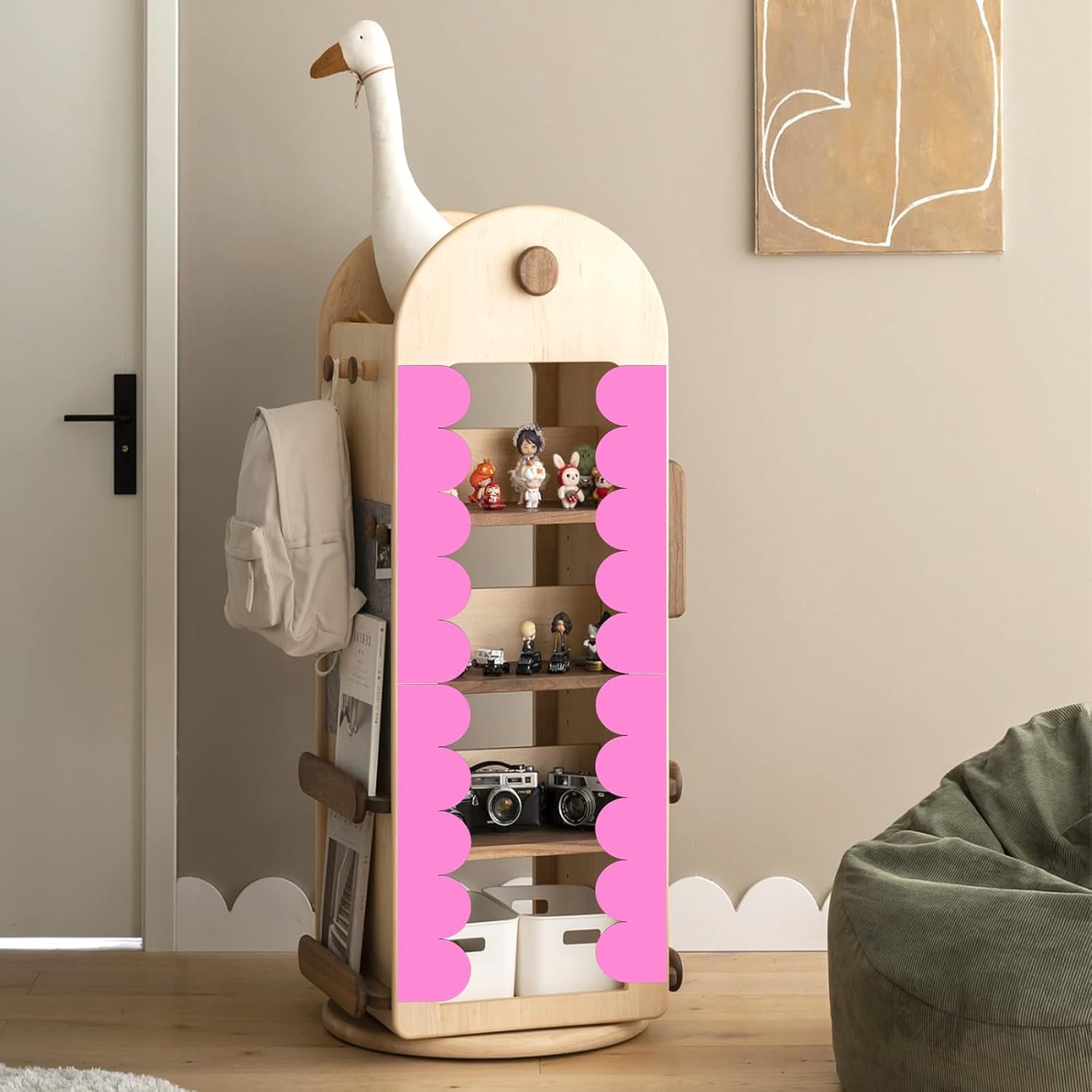 6Pack Unfinished Scalloped Decorative Wood Trim for DIY Projects | Wooden Moulding Trim for Wall