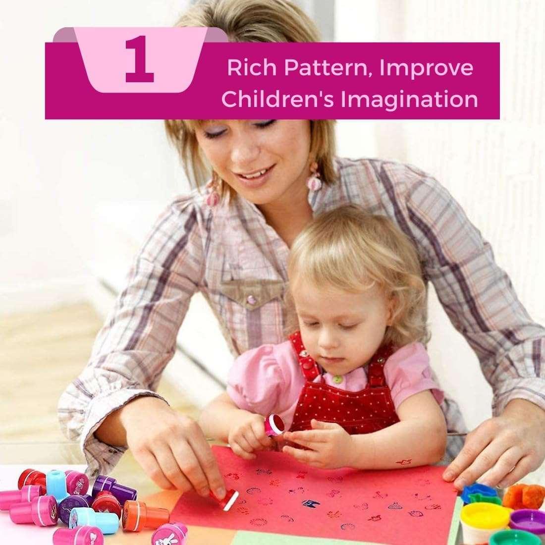 Haoser 8 Piece Stamps for Kids Emoji and Motivation Reward | Emoji Stamper for Kids -Plastic Stamper Toys Art and Craft School Toys for Kids/Boys/Girls - Haoser