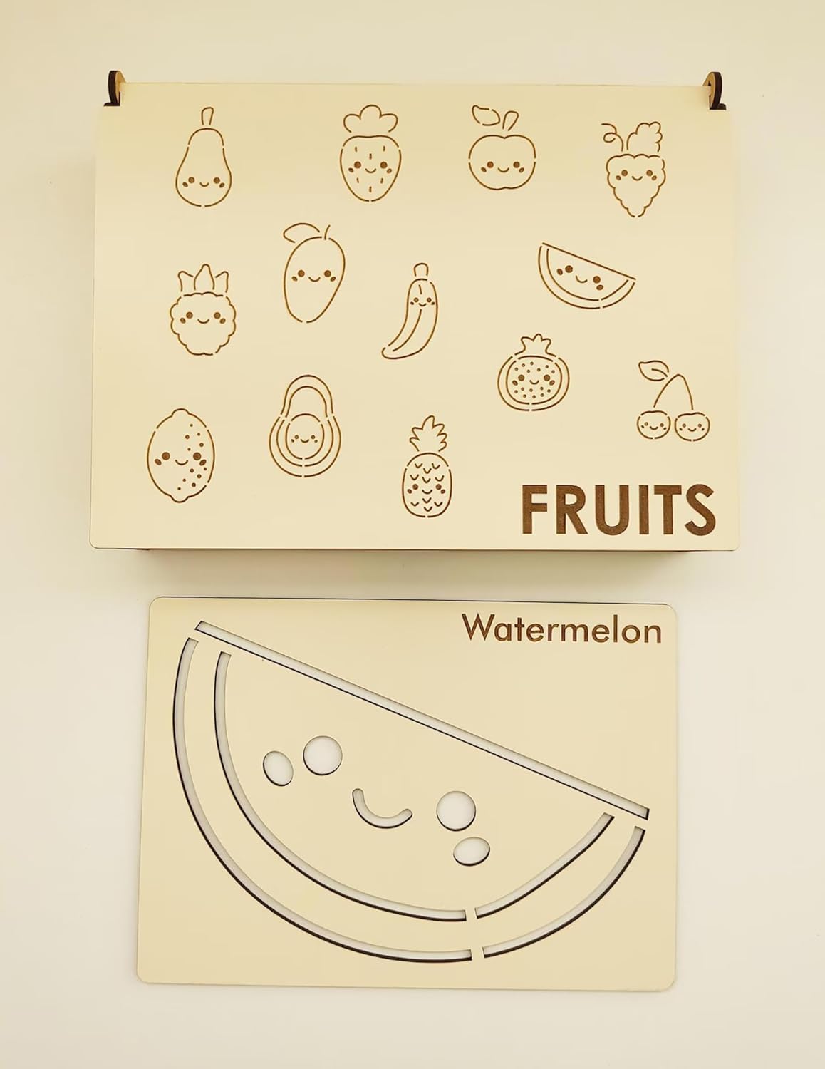 Pack of 13 Fruit Shape MDF DIY Art & Craft Base Boards | Kids Painting Craft Kit