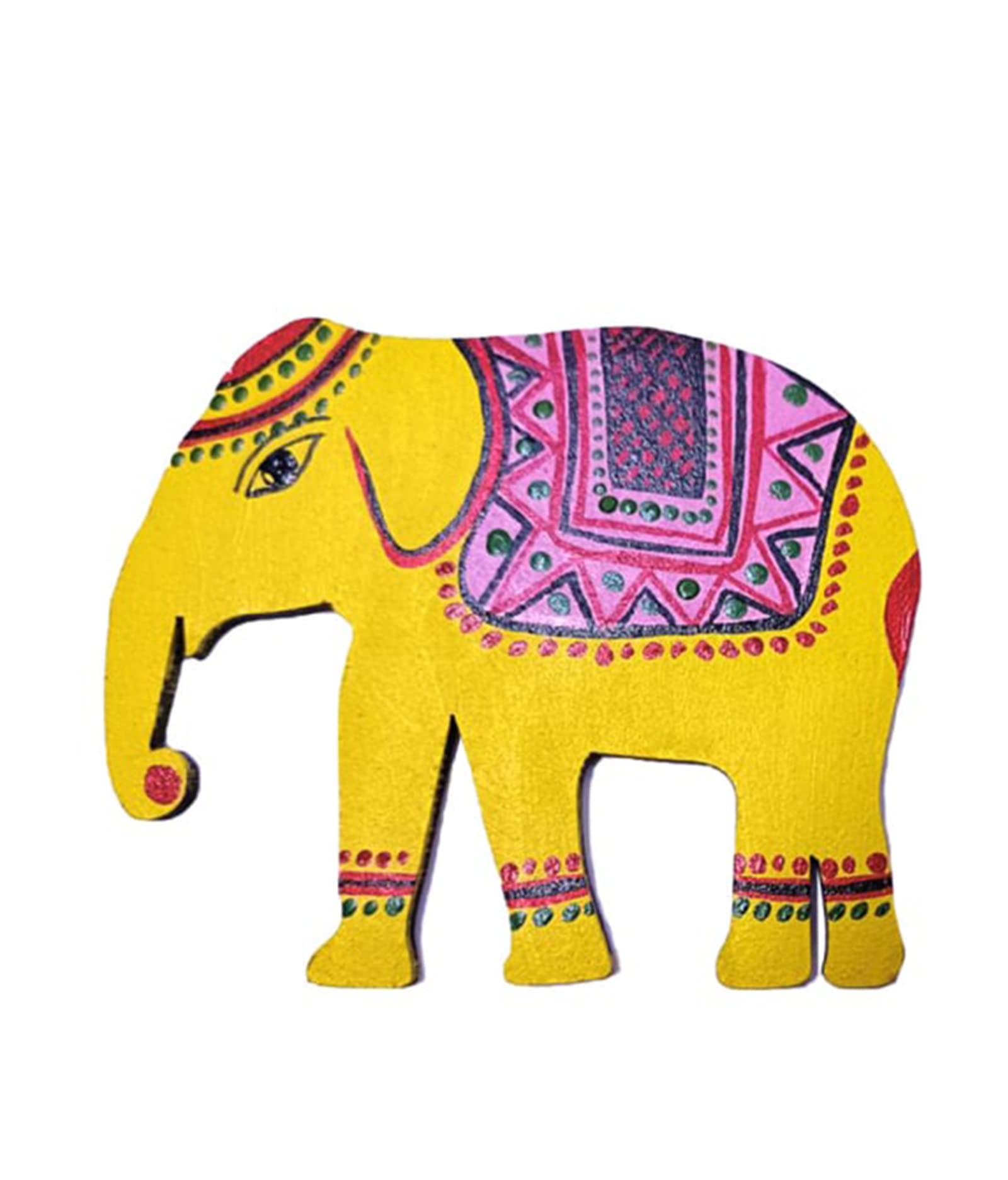 Haoser Unfinished Wood Door Hanging elephent for Crafting Pack of 10 Cutouts - Haoser