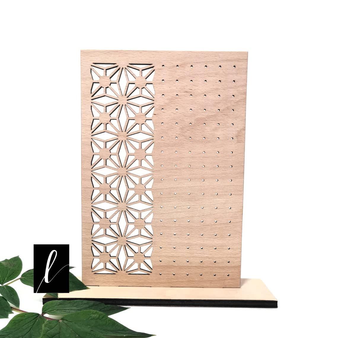 Haoser Wooden Earring Display Stand, Honeycomb Earring Organizer Earring Display Wood Hanging Jewelry Organizer for Stud Earrings (Earring Holder-1) - Haoser