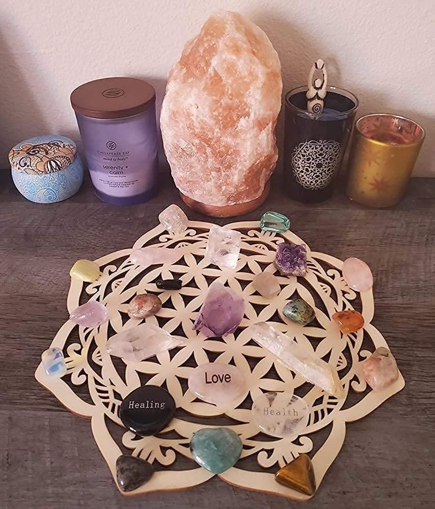 Curious Button Unfinished Wooden Geometry Wall Art Hanging Wall Sculpture Meditation Centerpiece for Home, Living Room, Yoga Wall Art, Wall Decor, Modern Wooden Wall (30 cm) - Haoser