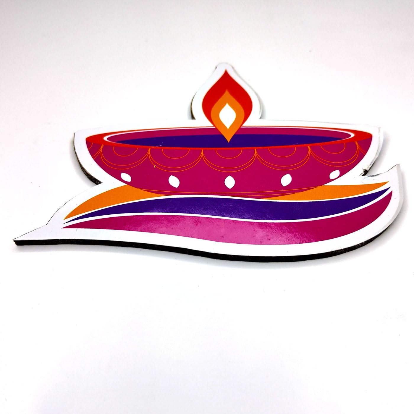 Haoser Wooden Hanging Deepak for Diwali Decoration Set of 9 Pcs