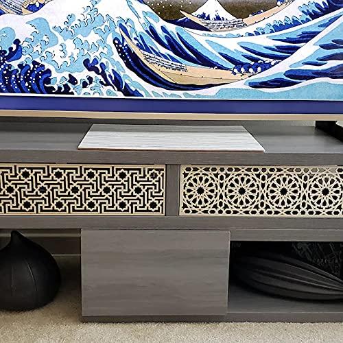 Haoser Geometic Carved Wooden Panel for Home Décor Birch Ply Jali -Panel-6 - Haoser