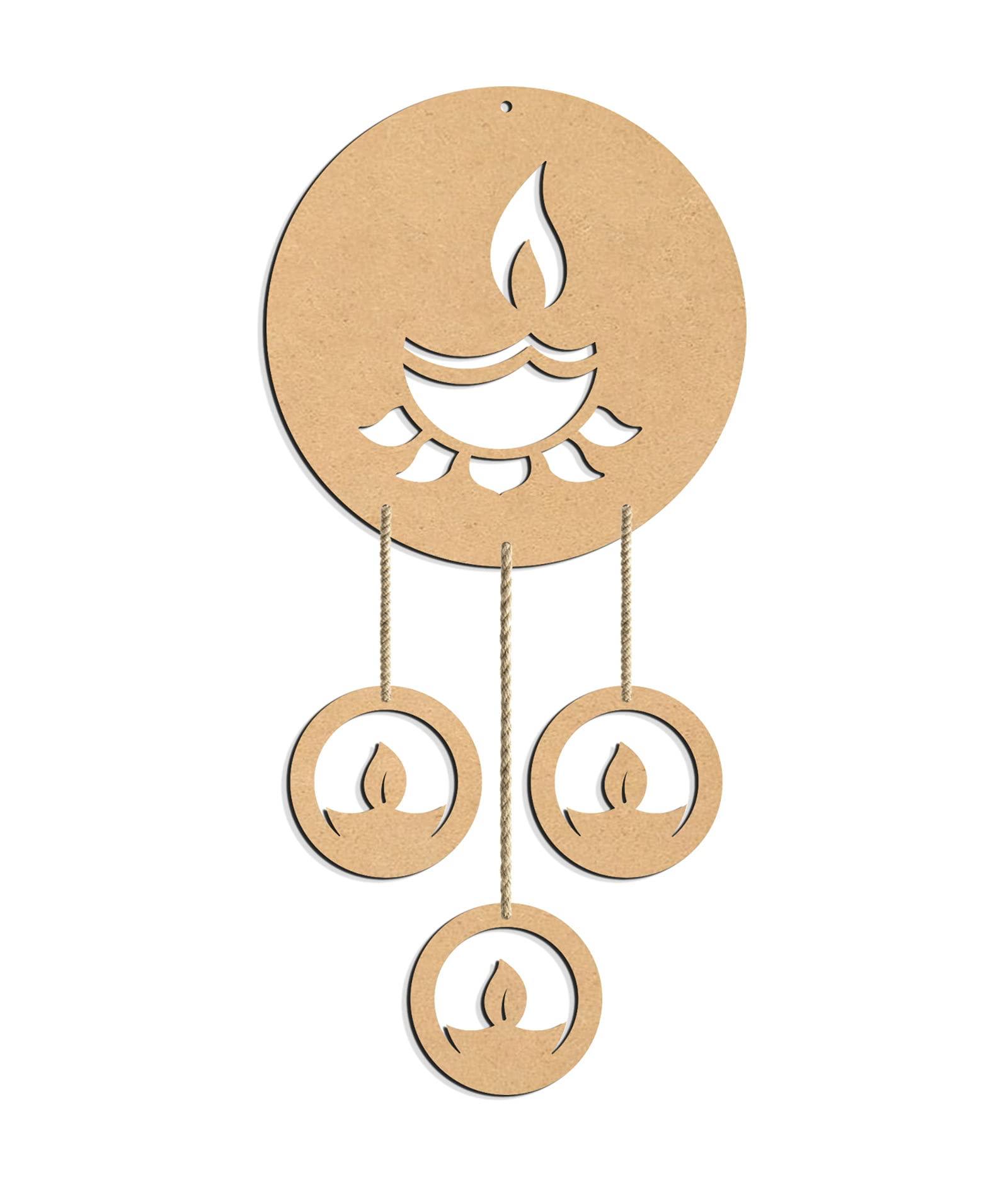 Haoser Wooden MDF Wall Hanging Panel, Decorative Wall Décor for Living Room, Office, Hallway - Haoser