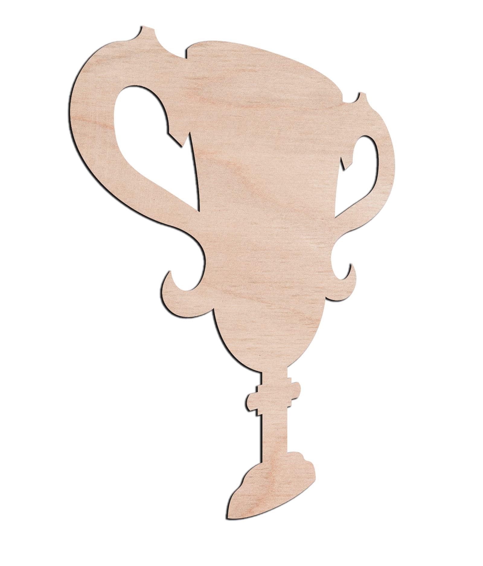 Haoser 3mm Wooden Trofee Cutouts for Scrapbooking Arts Crafts DIY Decoration Display Décor - Haoser