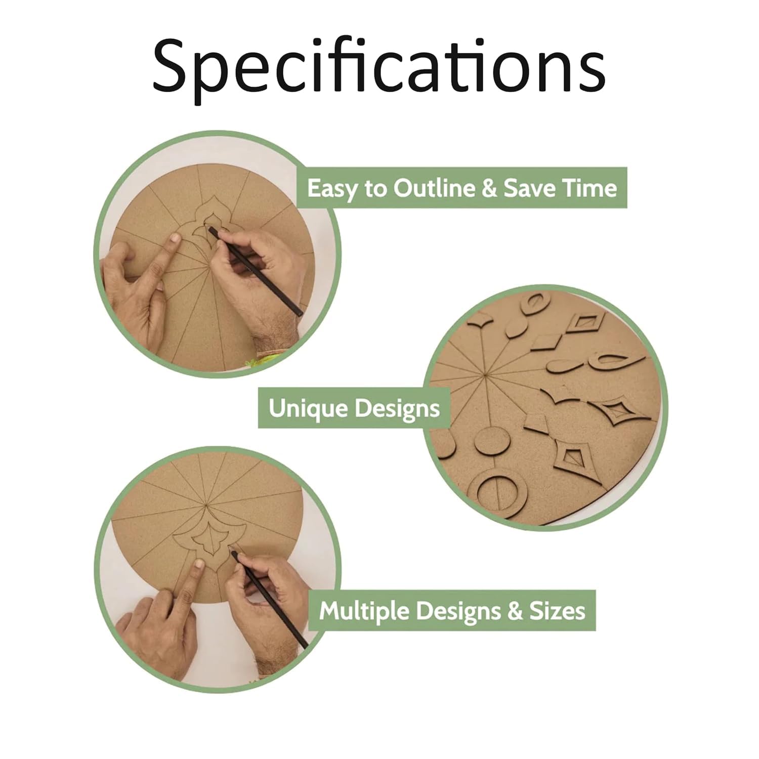 42 Pcs Mandala Stencil Kit for Drawing – 14-in-1 Mandala Art Supplies with Geometric Pattern Templates