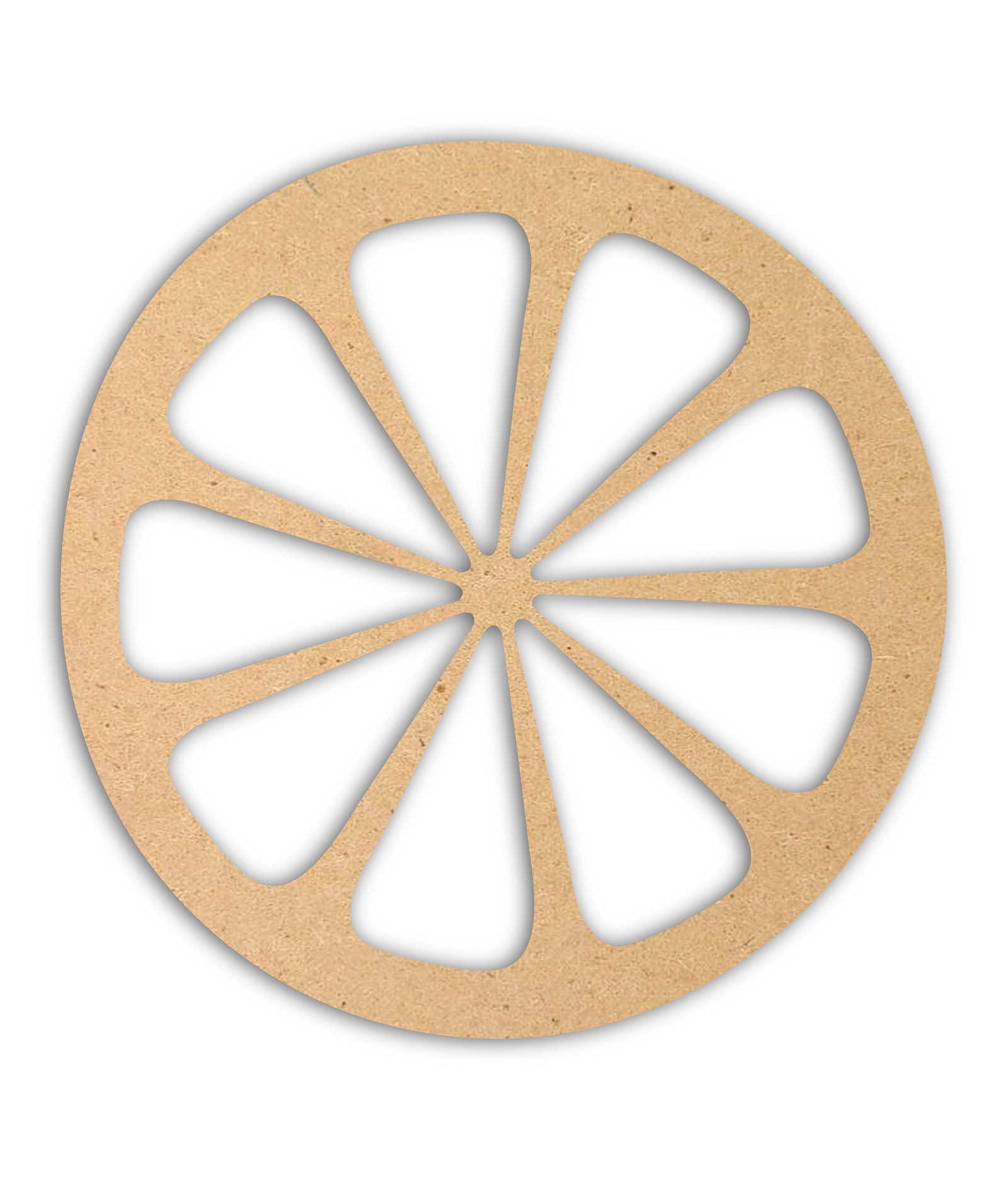 Haoser 3mm Wooden Lemon Cutouts for Scrapbooking Arts Crafts DIY Decoration Display Décor - Haoser