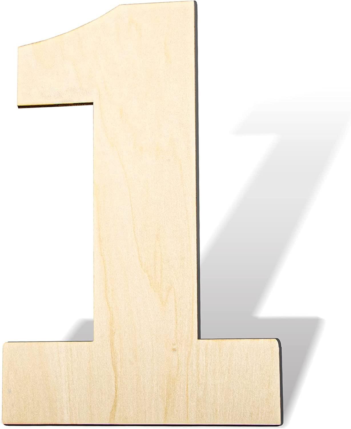 Haoser Blank Wooden Number Unfinished Wood Slices Sign Board for DIY Craft Projects Home Sign Wall Birthday Wedding Party Decoration,Wooden Numbers for Craft. - Haoser