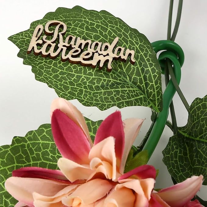 Haoser Unfinished Eid Ramadan Kareem Wooden Ornament Decorations,DIY Muslim Party Decorations Islamic Home Decor & Gifts Paintable Wooden Craft Decorations 10Pcs|Ramadan Decor Cutouts