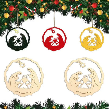 12 Pcs Pine MDF Wood Craft Blanks | 3.15 x 31.15 Inch | DIY Painting, Holiday Ornaments