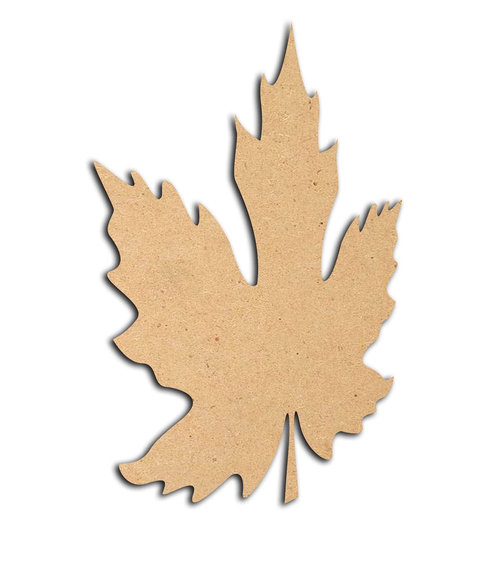 Haoser 3mm Wooden Leaf-2 Cutouts for Scrapbooking Arts Crafts DIY Decoration Display Décor - Haoser