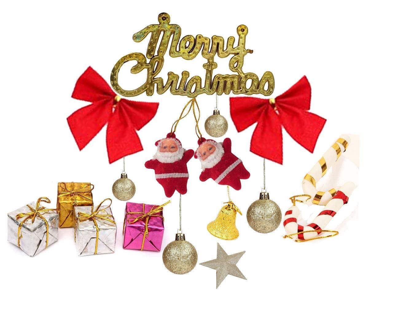 Haoser Mini Ornaments for Xmas Tree Decoration | Xmas Tree Decorations Set for Festive Cheer - Haoser