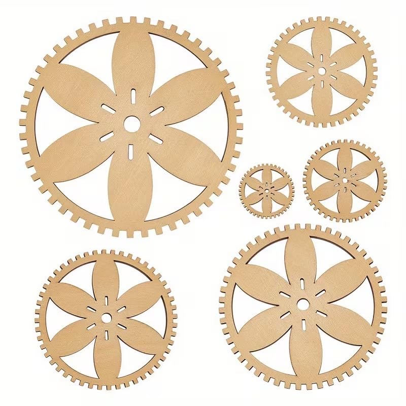 6 Pcs Pine MDF Knitting Loom Set – 2D Flat Weaving Tools in 6 Styles | Wooden Yarn Looms for DIY Crochet