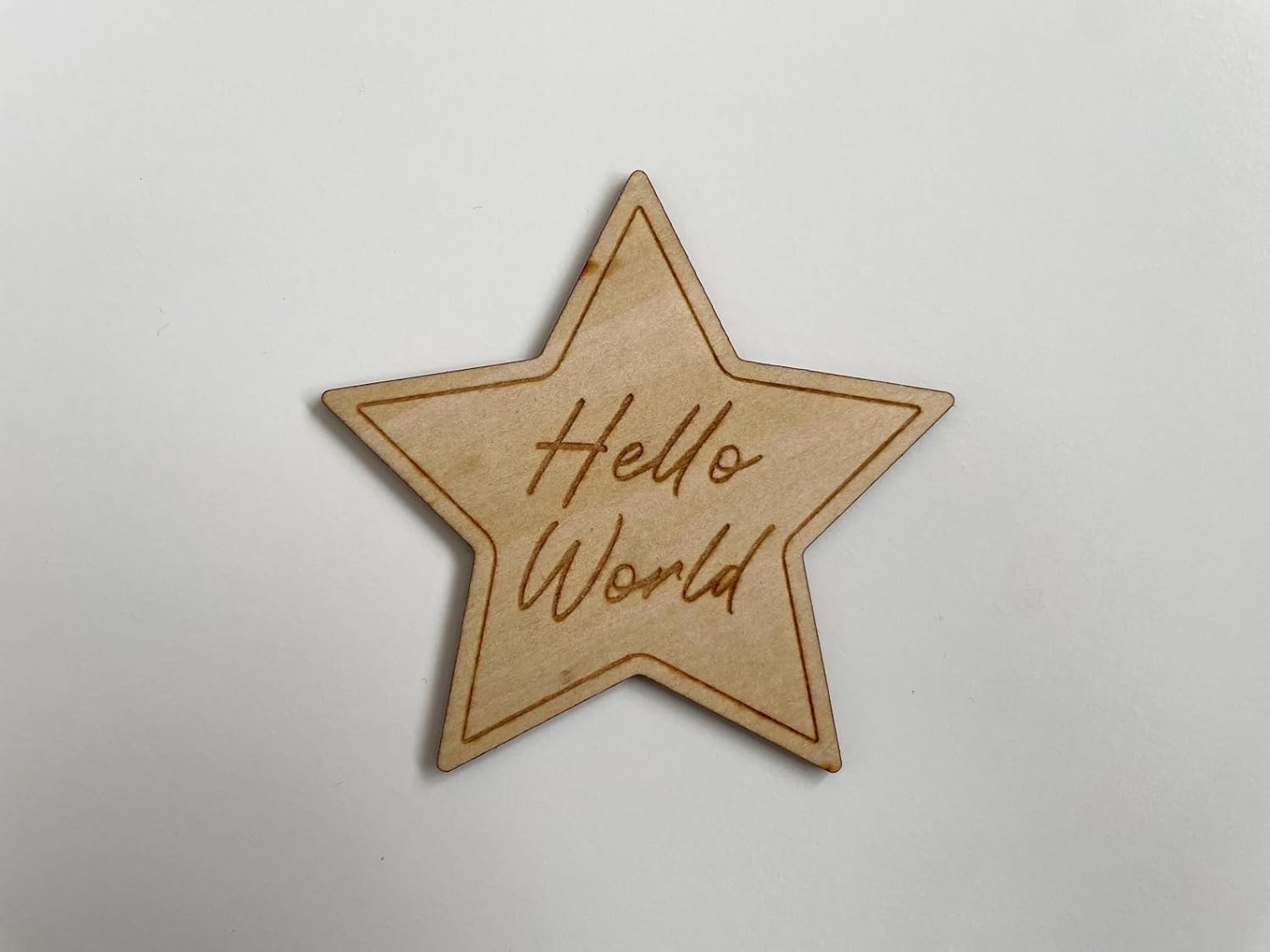 13 Pcs Wooden Star Baby Monthly Milestone Discs Set | Hello World Newborn Photo Props