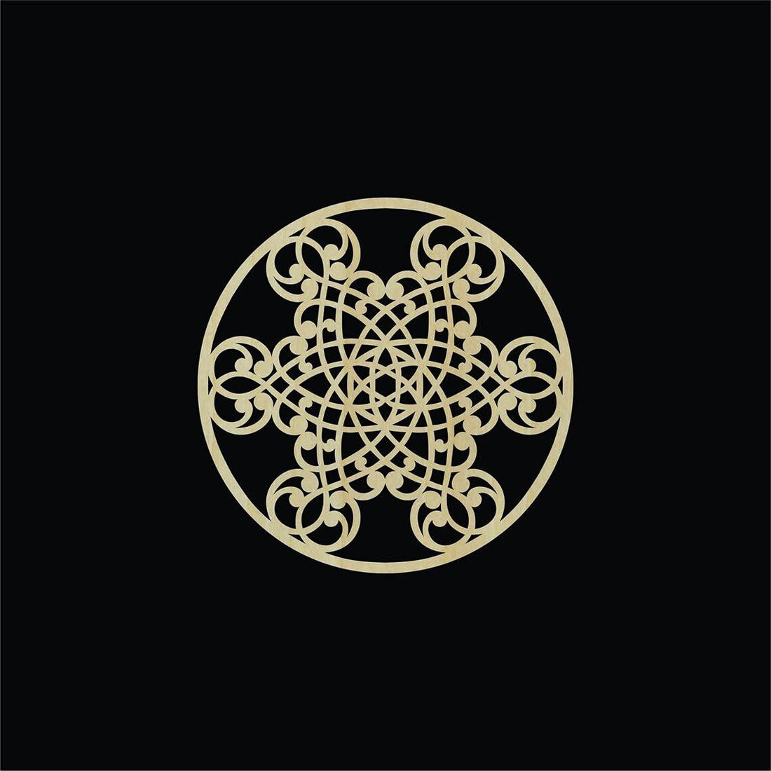 Haoser Laser Cut Round Design Wall Decorative Carved Panel Pack of 1 -Panel-14 - Haoser