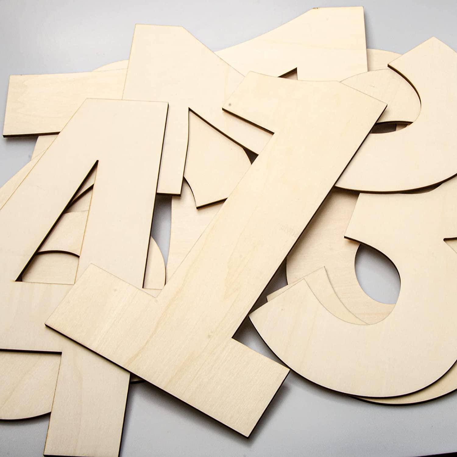 Haoser Blank Wooden Number Unfinished Wood Slices Sign Board for DIY Craft Projects Home Sign Wall Birthday Wedding Party Decoration,Wooden Numbers for Craft. - Haoser