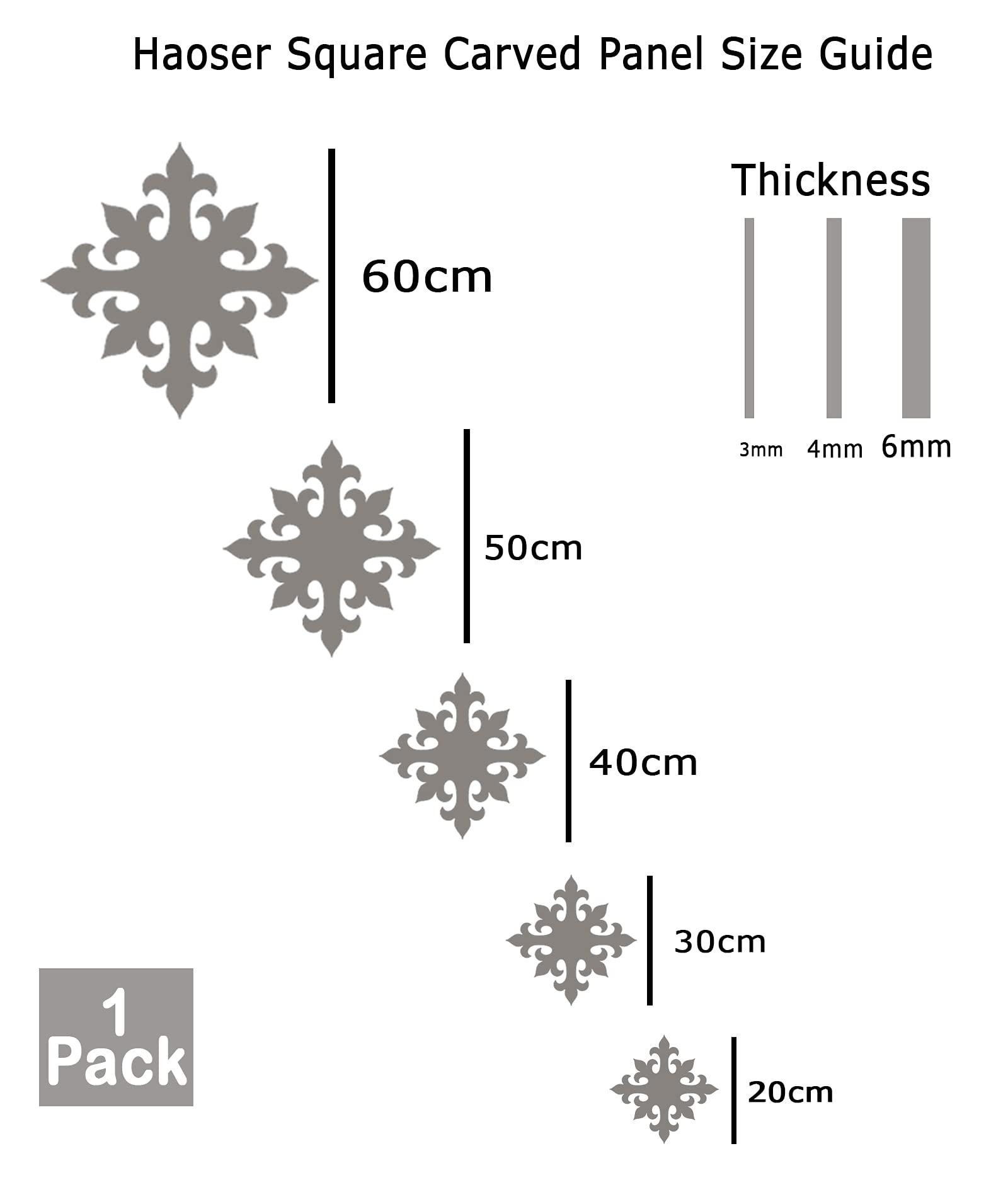 Haoser Pack of 1 Laser Cut Carved Panel for Room Partition/Divider Room, Wall Hanging (Square Panel-16) - Haoser