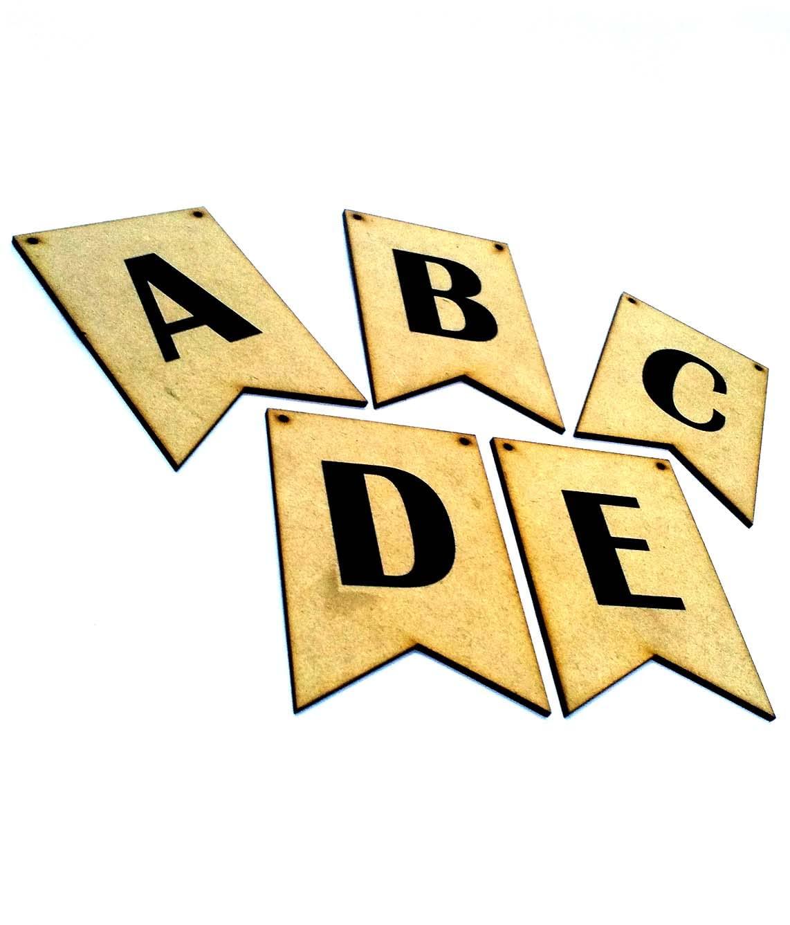 Haoser Wooden Alphabet Hanging tag for DIY Craft Projects, Birthaday Tag, Anniversary Tag - Haoser