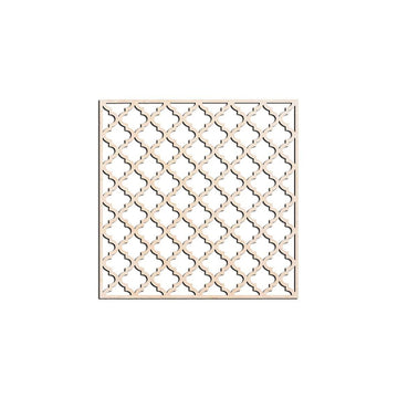 Haoser Wall Hanging Wooden Carved Panel for Room Partition, Cabinet Doors, Windows (Square Panel-1) - Haoser