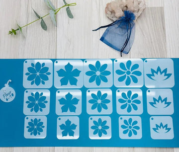15 PCS Reusable Mandala Stencil Set – Fleur Geometric Dot Art Drawing Templates for Wall