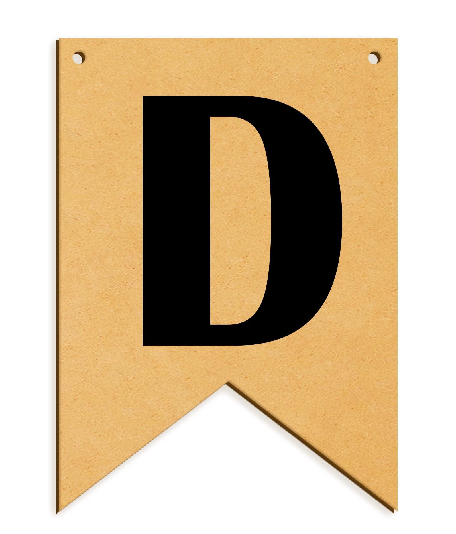 Haoser Wooden Alphabet Hanging tag for DIY Craft Projects, Birthaday Tag, Anniversary Tag - Haoser