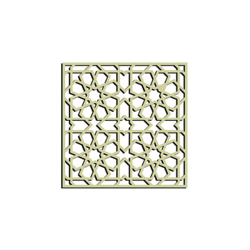 Haoser Wall Hanging Wooden Carved Panel for Room Partition, Cabinet Doors, Windows (Square Panel-3) - Haoser