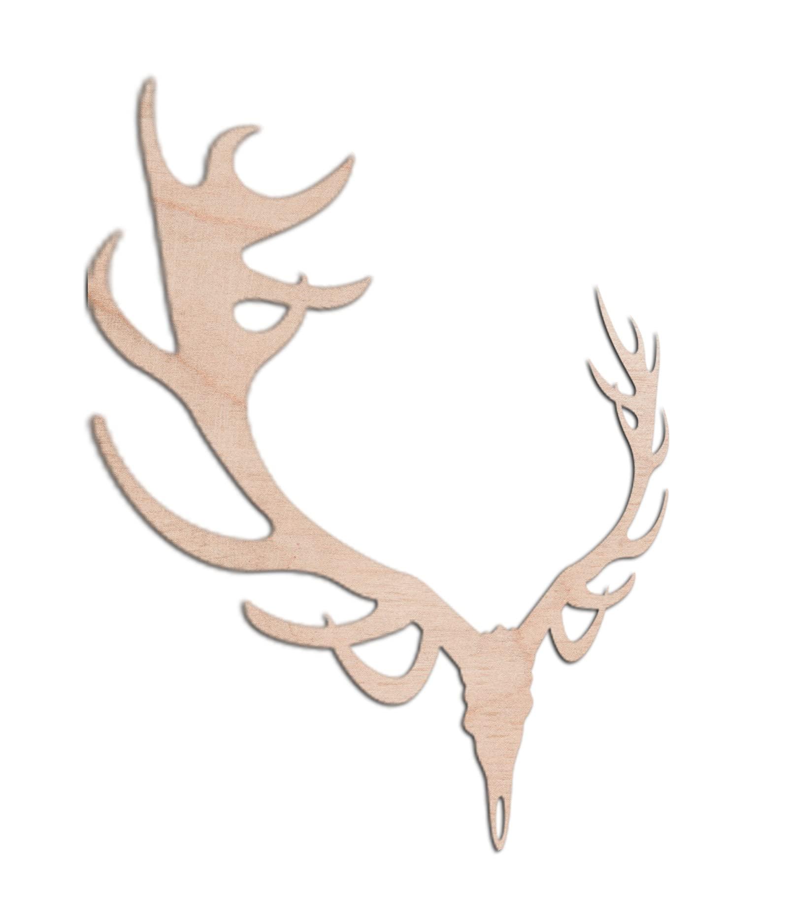 Haoser 3mm Wooden Horn Cutouts for Scrapbooking Arts Crafts DIY Decoration Display Décor - Haoser