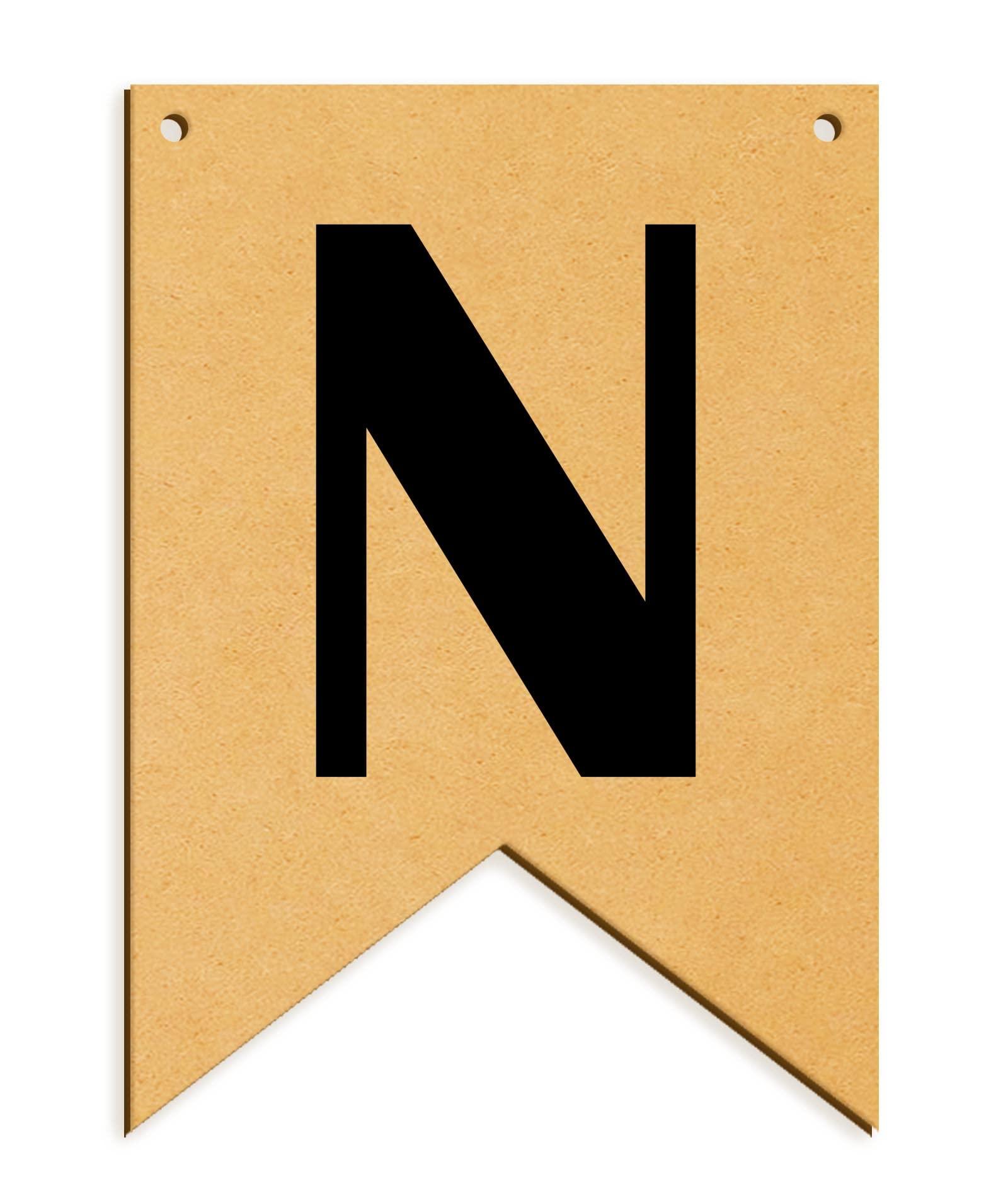 Haoser Wooden Alphabet Hanging tag for DIY Craft Projects, Birthaday Tag, Anniversary Tag - Haoser