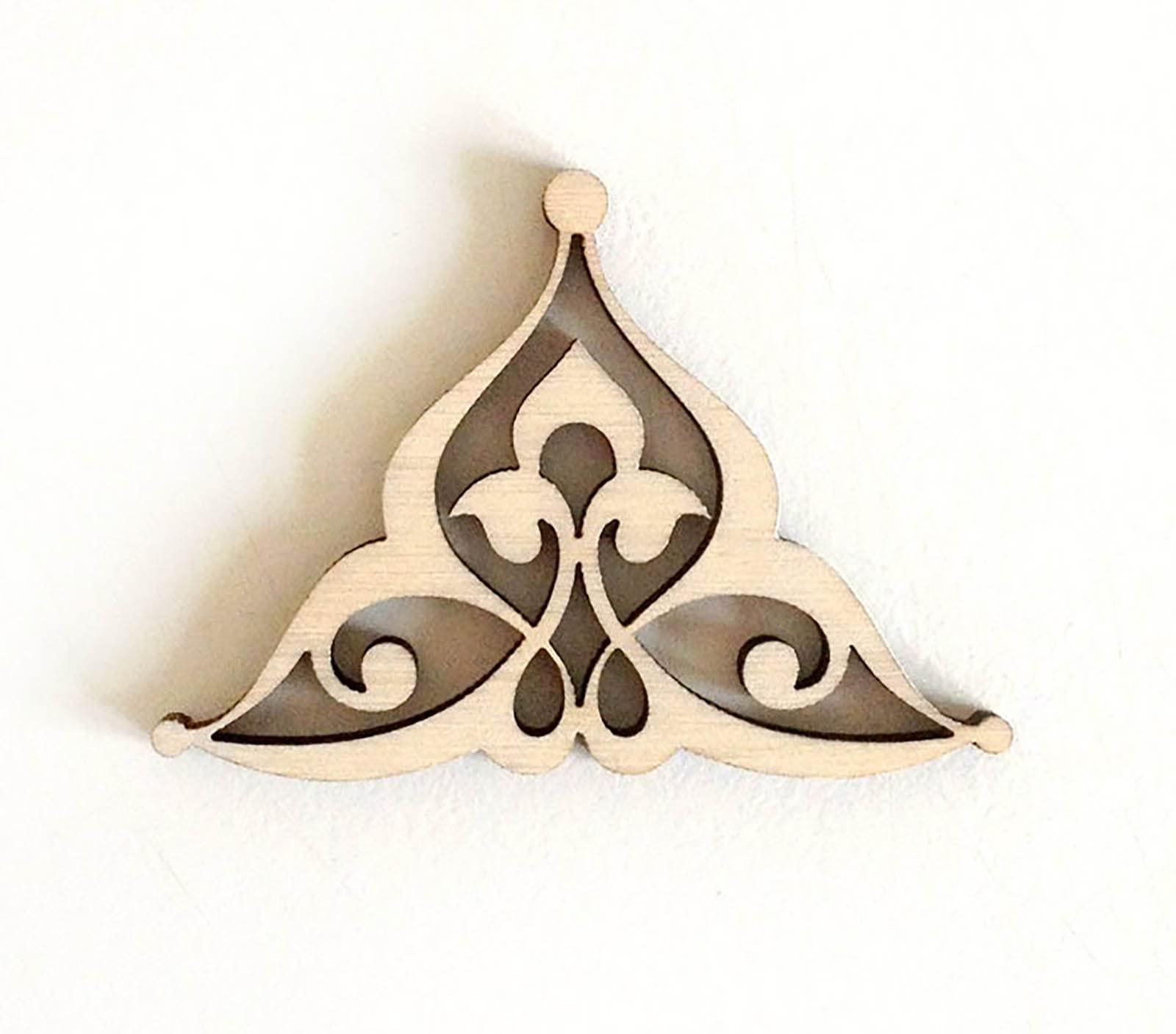 Haoser Wooden Ornaments Cutouts for Home Decor, Laser Cut Wood Cutouts for DIY Craft Project (Ornament-7) - Haoser