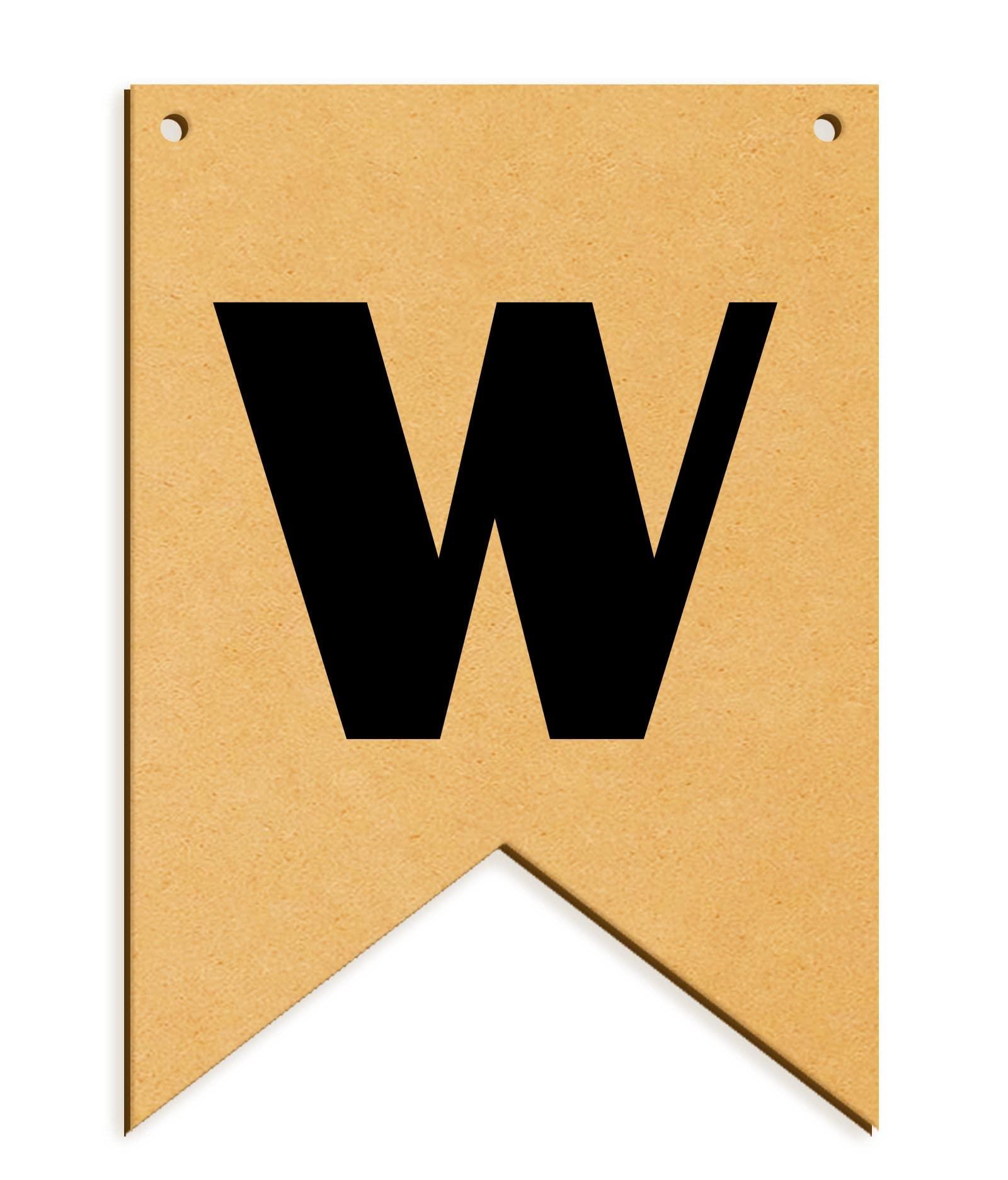 Haoser Wooden Alphabet Hanging tag for DIY Craft Projects, Birthaday Tag, Anniversary Tag - Haoser