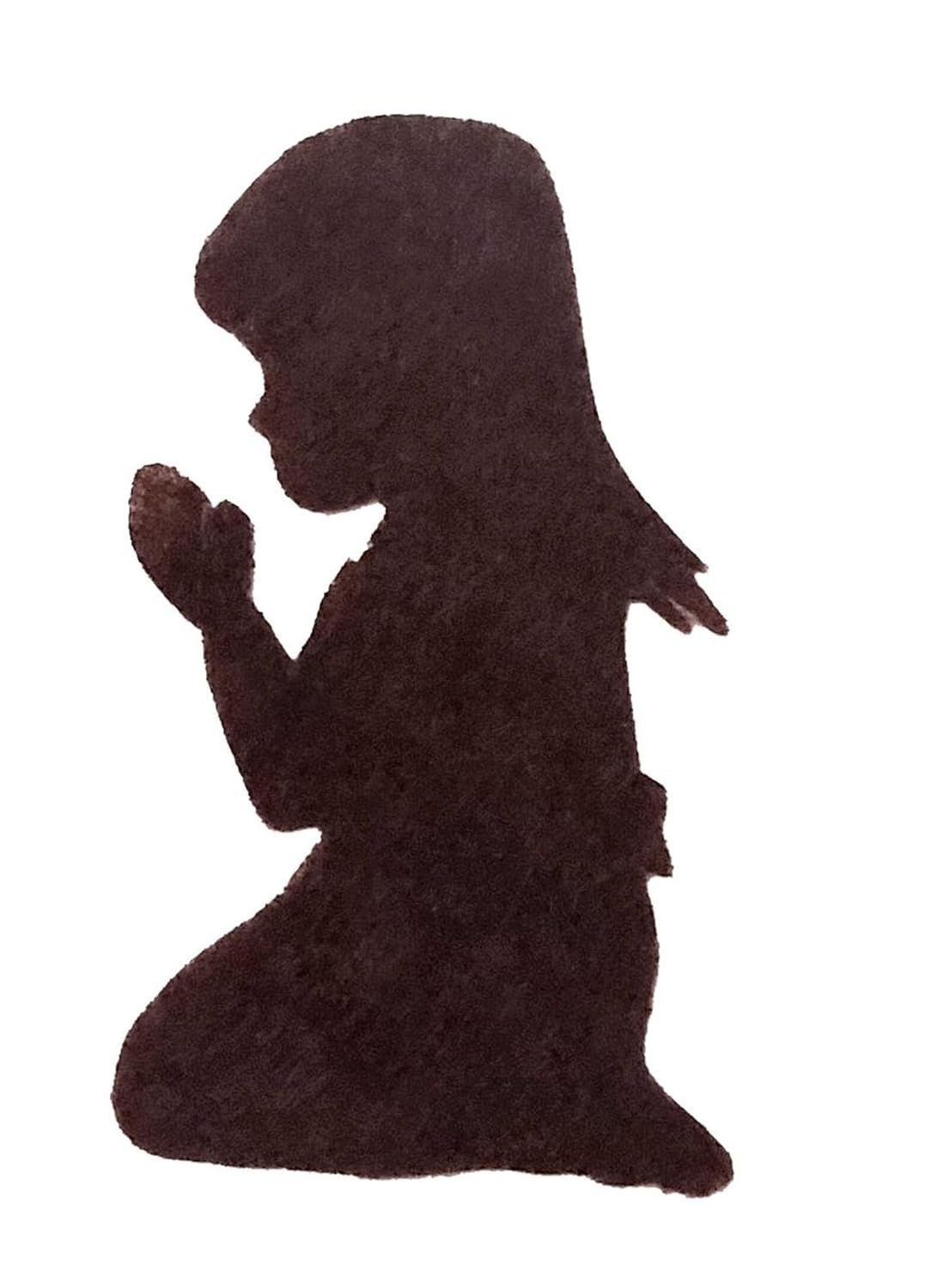 2 Pcs Praying Boy & Girl Felt Cutouts | Religious Craft Shapes for DIY, Church Decoration