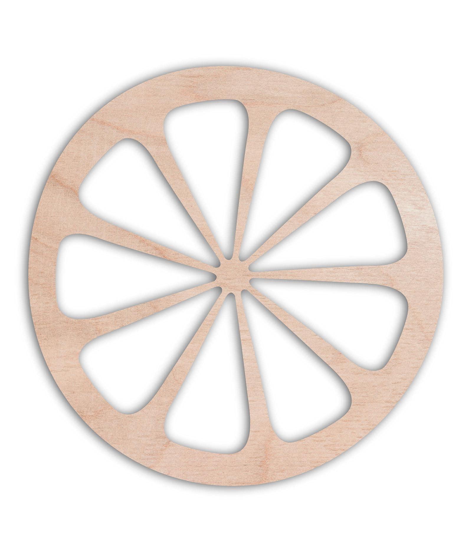 Haoser 3mm Wooden Lemon Cutouts for Scrapbooking Arts Crafts DIY Decoration Display Décor - Haoser