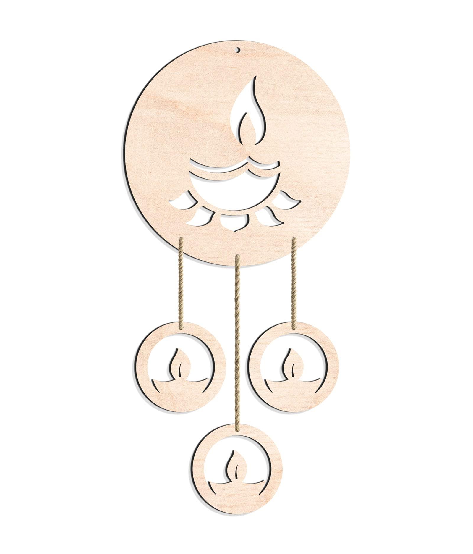 Haoser Wooden MDF Wall Hanging Panel, Decorative Wall Décor for Living Room, Office, Hallway - Haoser
