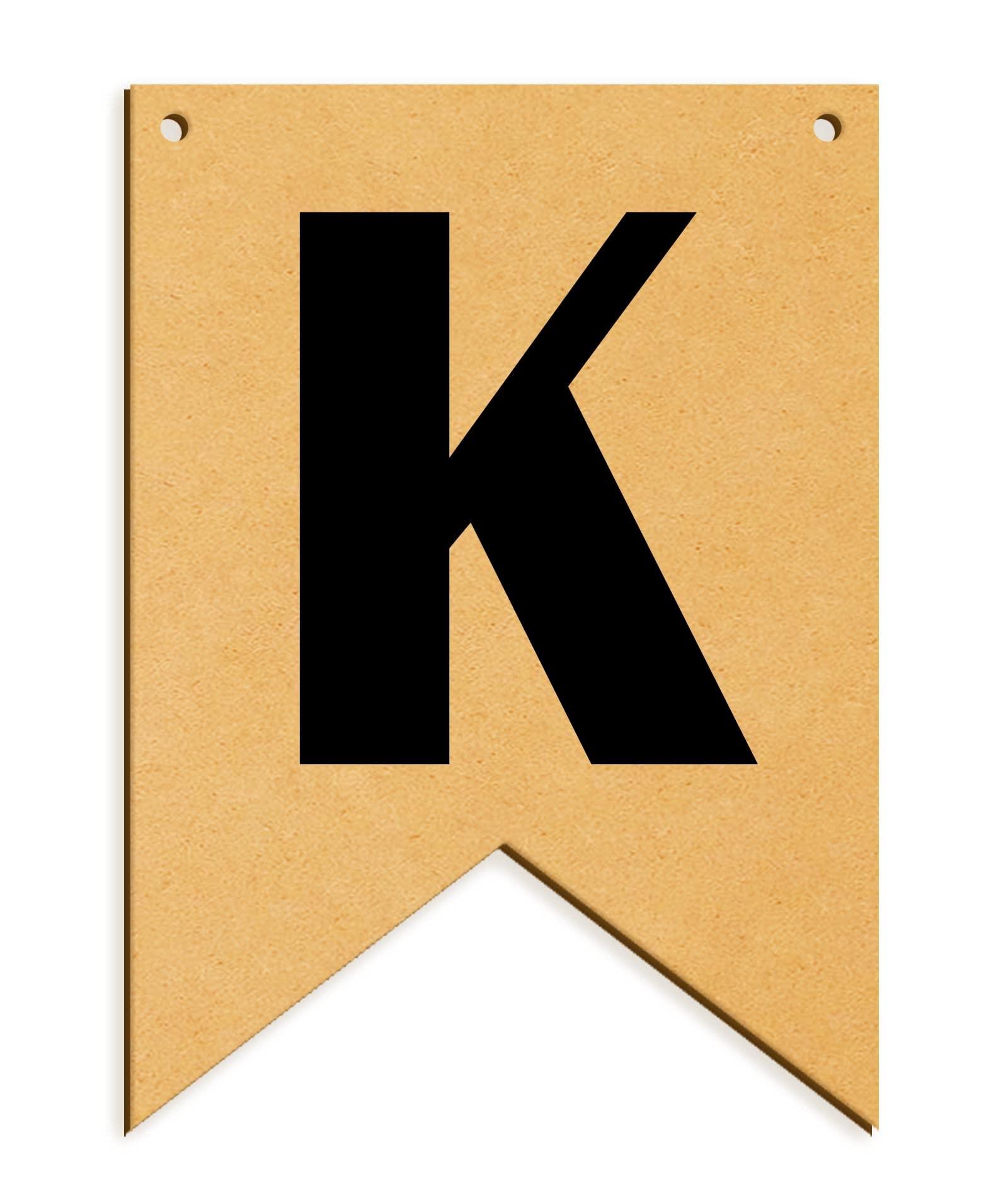 Haoser Wooden Alphabet Hanging tag for DIY Craft Projects, Birthaday Tag, Anniversary Tag - Haoser